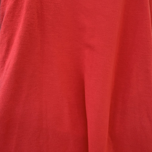 EVERLY Coral Orange Layered Top Bodycon Dress - Picture 8 of 10